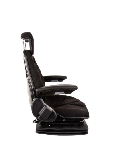 Siedzenie pneumatyczne uniwersalne, pasuje do ciągników rolniczych, maszyn budowlanych, obszyte tkaniną + sprężarka TS55000GP