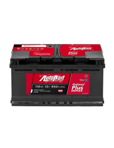 Akumulator Autopart Galaxy Plus Duplex 12V 110Ah 950A P+