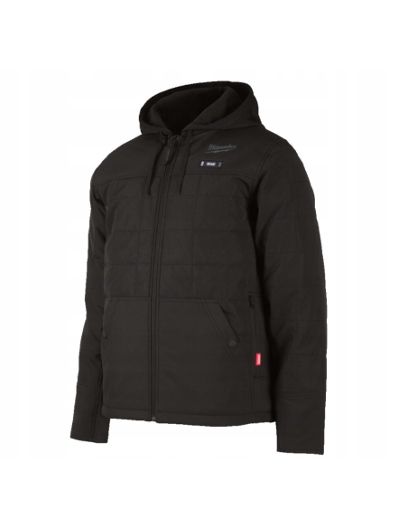 Podgrzewana kurtka pikowana - czarna XL M12 HPJBL2-0