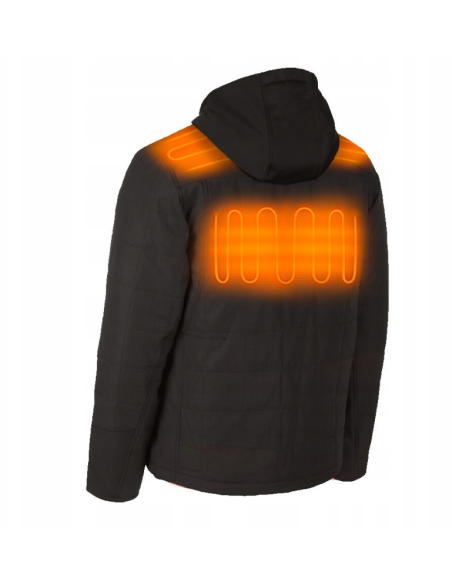 Podgrzewana kurtka pikowana - czarna XL M12 HPJBL2-0