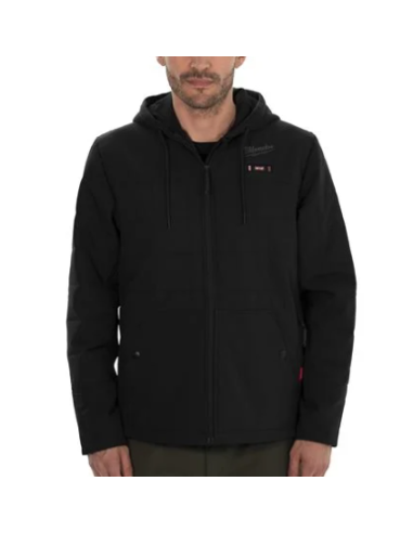 Podgrzewana kurtka pikowana - czarna L M12...