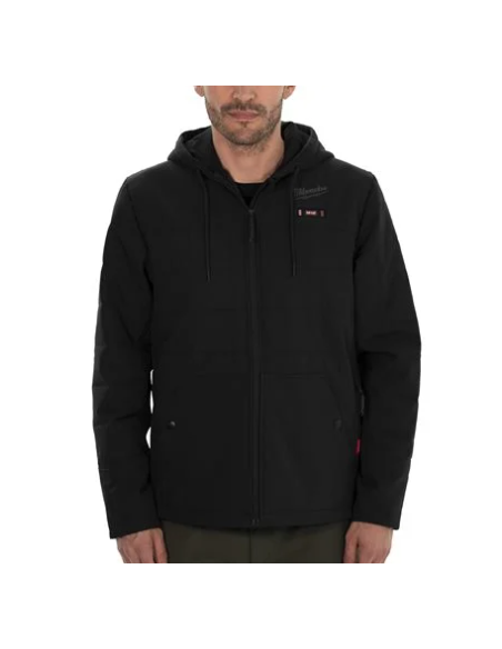 Podgrzewana kurtka pikowana - czarna L M12 HPJBL2-0