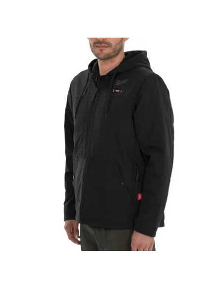 Podgrzewana kurtka pikowana - czarna L M12 HPJBL2-0