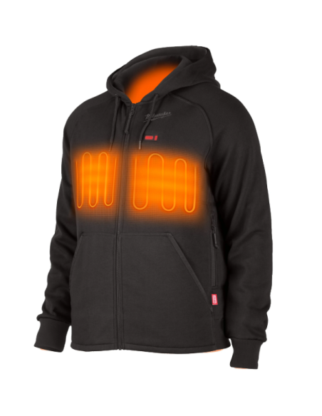 Podgrzewana bluza - czarna M12 HHBL4-0 (XL)