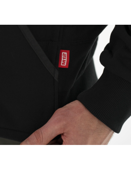 Podgrzewana bluza - czarna M12 HHBL4-0 (XL)