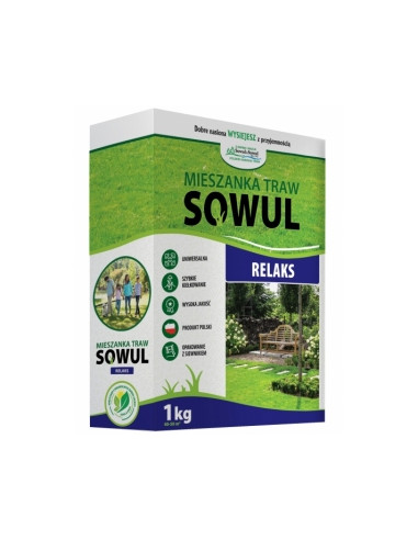 Mieszanka traw RELAKS 1 kg, Sowul & Sowul
