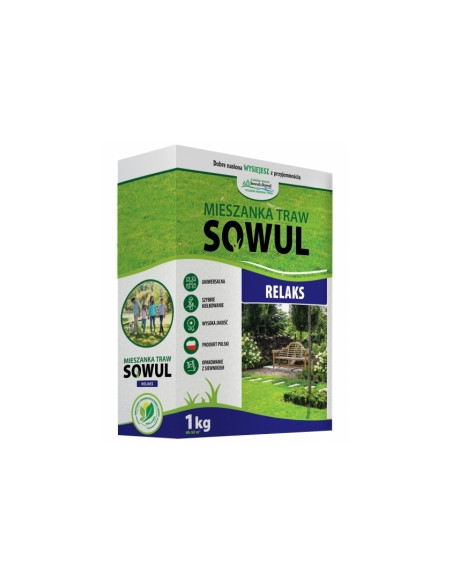 Mieszanka traw RELAKS 1 kg, Sowul & Sowul