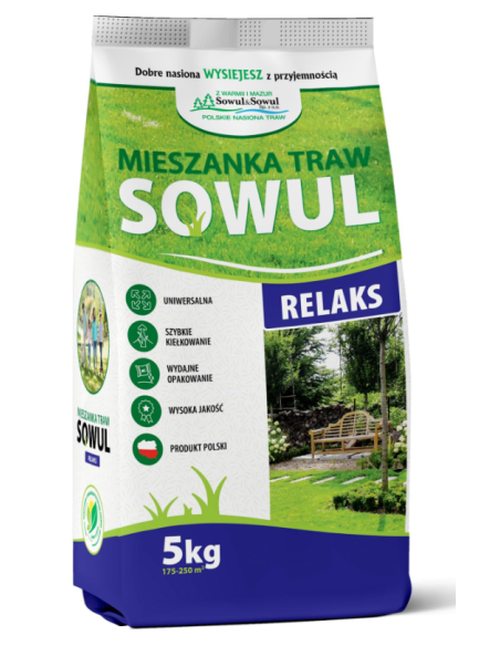 Mieszanka traw Relaks, 5 kg, Sowul & Sowul