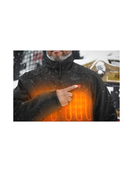 Kurtka podgrzewana męska premium, M12™ Li-ion 12 V, rozmiar XL, czarna, M12HJBL5-0, 49334789700