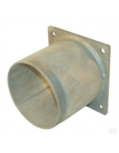 Kołnierz czworokątny z elementem gwintowanym ocynk, 4"...