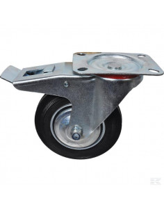 Koło skrętne gumowe Ø 160x40 mm z hamulcem podstawa...