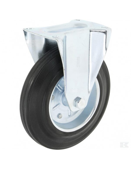 Koło stałe metalowo gumowe z łożyskiem Ø 200x45 mm podstawa montażowa: 135x105 mm nośność 200 kg gopart 5181200GP