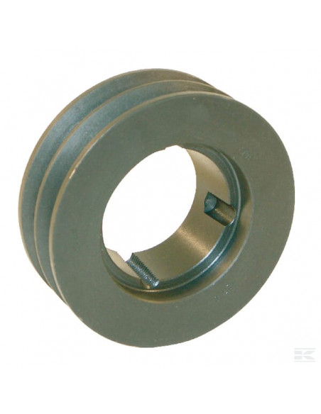 Koło pasowe klinowe Z lub SPZ 2 rowki średnica 122 mm na tuleję Taperlock 1610 Kramp 118Z2TL