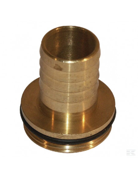 Końcówka węża gwint zew. + uszczelka mosiądz, 1" x 1" WK34173