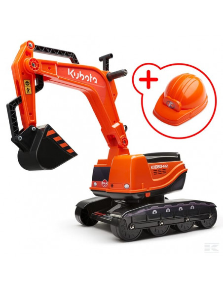 Koparka podsiębierna Kubota KX080-4α2 z otwieranym siedziskiem i kaskiem F122