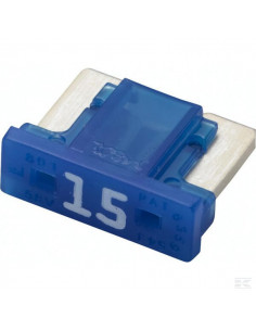 Bezpiecznik płaski niski Mini, 15A L 8.4 mm niebieski op....