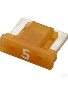 Bezpiecznik płaski niski Mini, 5A L 8.4 mm pomarańczowy...