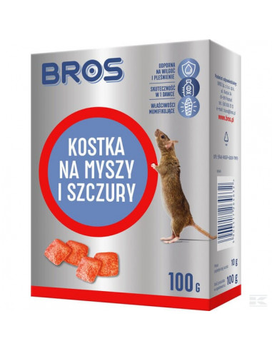 Kostka na myszy i szczury Bros 100g 15941699