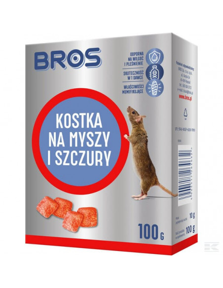Kostka na myszy i szczury Bros 100g 15941699