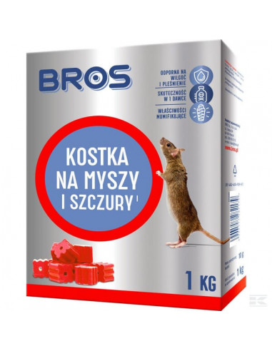 Kostka na myszy i szczury Bros 1kg 15941858