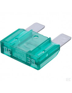 Bezpiecznik płaski Maxi, 32V 30A L 34.3 mm zielony op. 10...