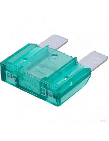 Bezpiecznik płaski Maxi, 32V 30A L 34.3 mm zielony op. 10 szt. iMaXX SI20191