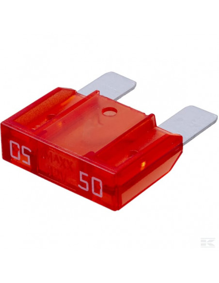 Bezpiecznik płaski Maxi, 32V 50A L 34.3 mm czerwony op. 10 szt. iMaXX SI20193