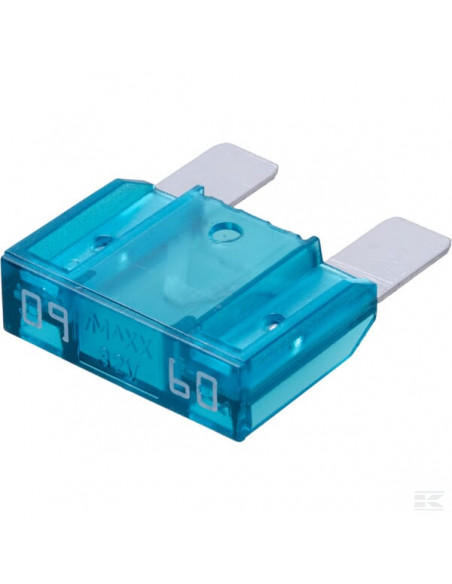Bezpiecznik płaski Maxi, 32V 60A L 34.3 mm niebieski op. 10 szt. iMaXX SI20194