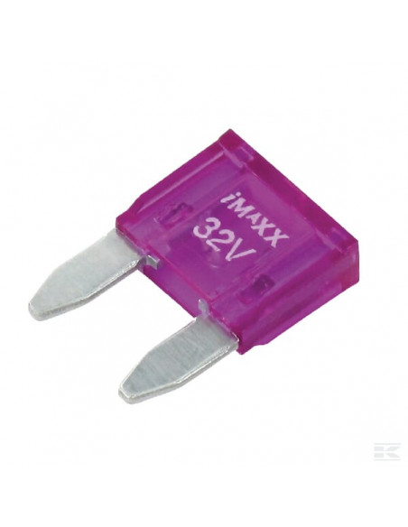 Bezpiecznik płaski Mini, 32V 3A L 16.3 mm fioletowy op. 50 szt. iMaXX SI20261