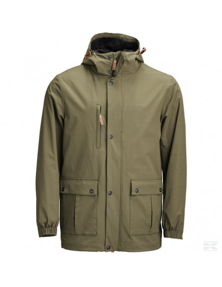 Kurtka męska z powłoką typu Shell, roz. 3XL oliwkowa KW508001002062