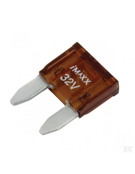 Bezpiecznik płaski Mini, 32V 7.5A L 16.3 mm brązowy op. 50 szt. iMaXX SI20264