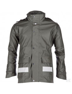 Kurtka przeciwdeszczowa, zielona, roz. 3XL, Kramp...