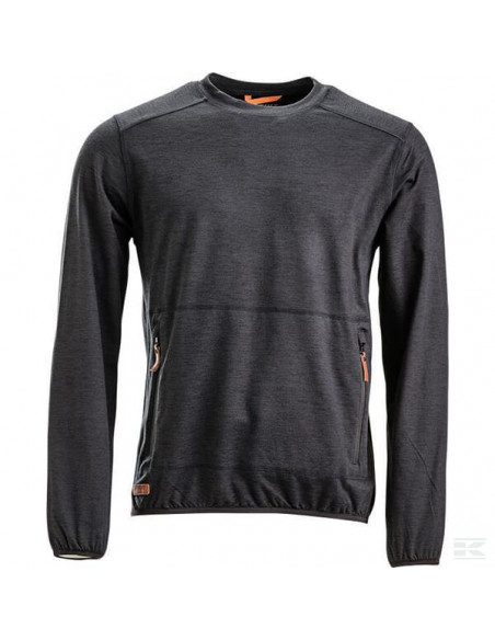 Bluza polarowa, okrągły dekolt, męska, antracytowa, roz. 2XL KW506101811060