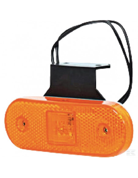 Lampa obrysowa LED, prostokątna, 12/24V z przewodem i uchwytem Kramp LA30125