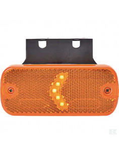 Lampa obrysowa LED, prostokątna, 12/24V z przewodem Kramp...