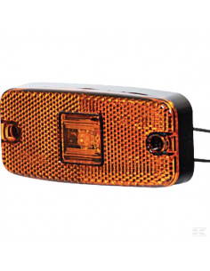 Lampa obrysowa LED, prostokątna, 12/24V z przewodem i...