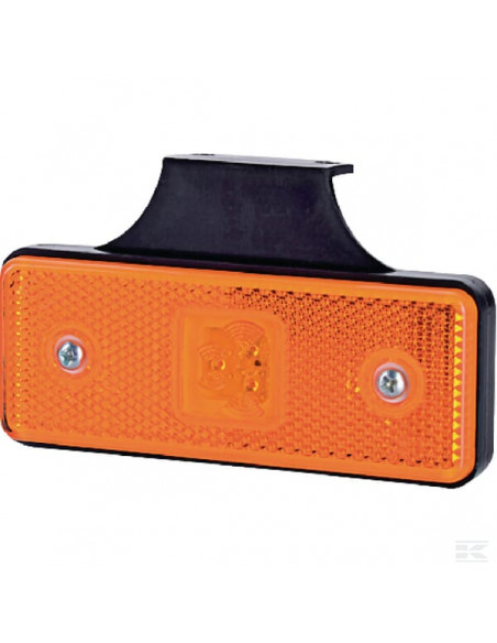 Lampa obrysowa LED, boczna z uchwytem 12/24V LA35052