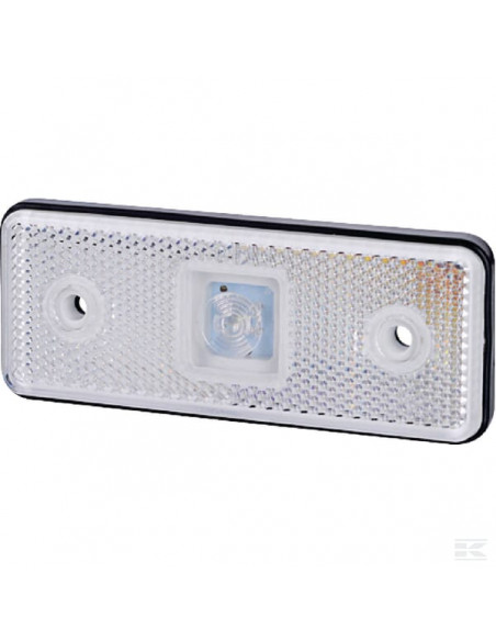Lampa obrysowa LED, 0.4/0.7W prostokątna, 12/24V biała, 1 LED gopart LA35051