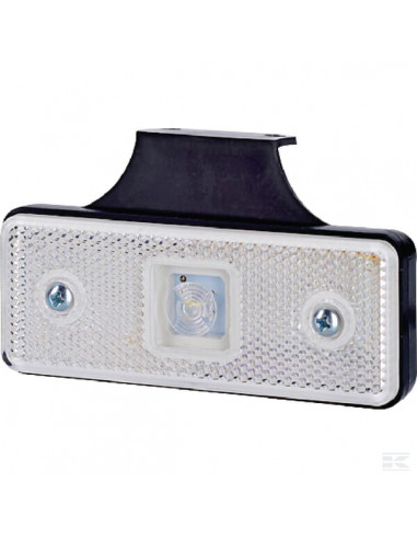 Lampa obrysowa LED, 0.4/0.7W prostokątna, 12/24V biała 1 LED gopart LA35050