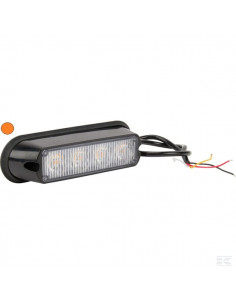 Lampa ostrzegawcza LED, 12W 12/24V pomarańczowa...