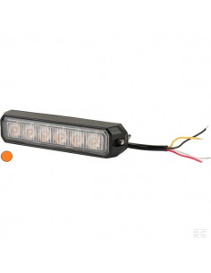 Lampa ostrzegawcza LED, 18W 12/24V pomarańczowa...