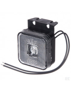 Lampa obrysowa LED, kwadratowa, 12/24V z przewodem i...