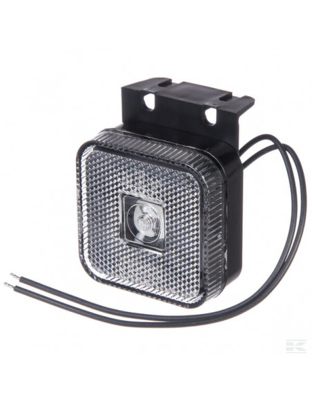 Lampa obrysowa LED, kwadratowa, 12/24V z przewodem i uchwytem Kramp LA30138