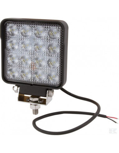 Lampa robocza LED, kwadratowa, 25W 3040 lm 10/30V światło rozproszone 16 LED Kramp LA10023