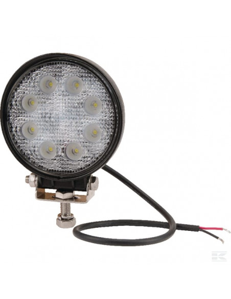 Lampa robocza LED, okrągła, 24W 1920 lm 10/30V światło rozproszone 8 LED Kramp LA10025