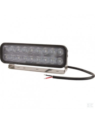 Lampa robocza LED, prostokątna, 54W 3960 lm 10/30V światło rozproszone 18 LED Kramp LA10049