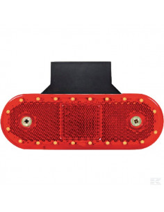 Lampa obrysowa LED, prostokątna, 12/24V z przewodem i...