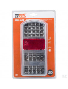 Lampa tylna przyczepy LED, prostokątna, 12V, lewa, 235 x...