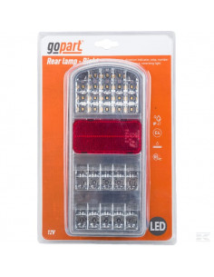 Lampa tylna przyczepy LED, prostokątna, 12V, prawa, 235 x...