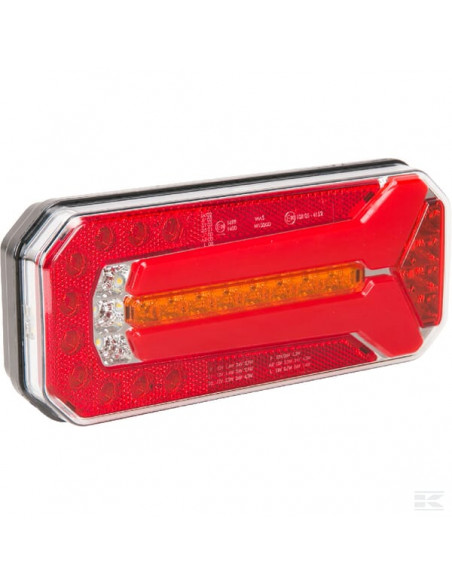 Lampa tylna zespolona LED, prostokątna, 12/24V 5-pinowa Kramp LA40052